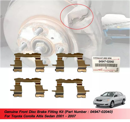 Disc Brake Fitting Kit for Toyota Corolla (2001-2007)