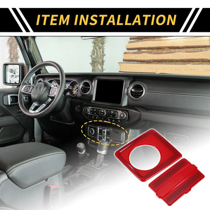 Cigarette Lighter USB Socket Panel Cover for Jeep Wrangler JL (2018-2024)
