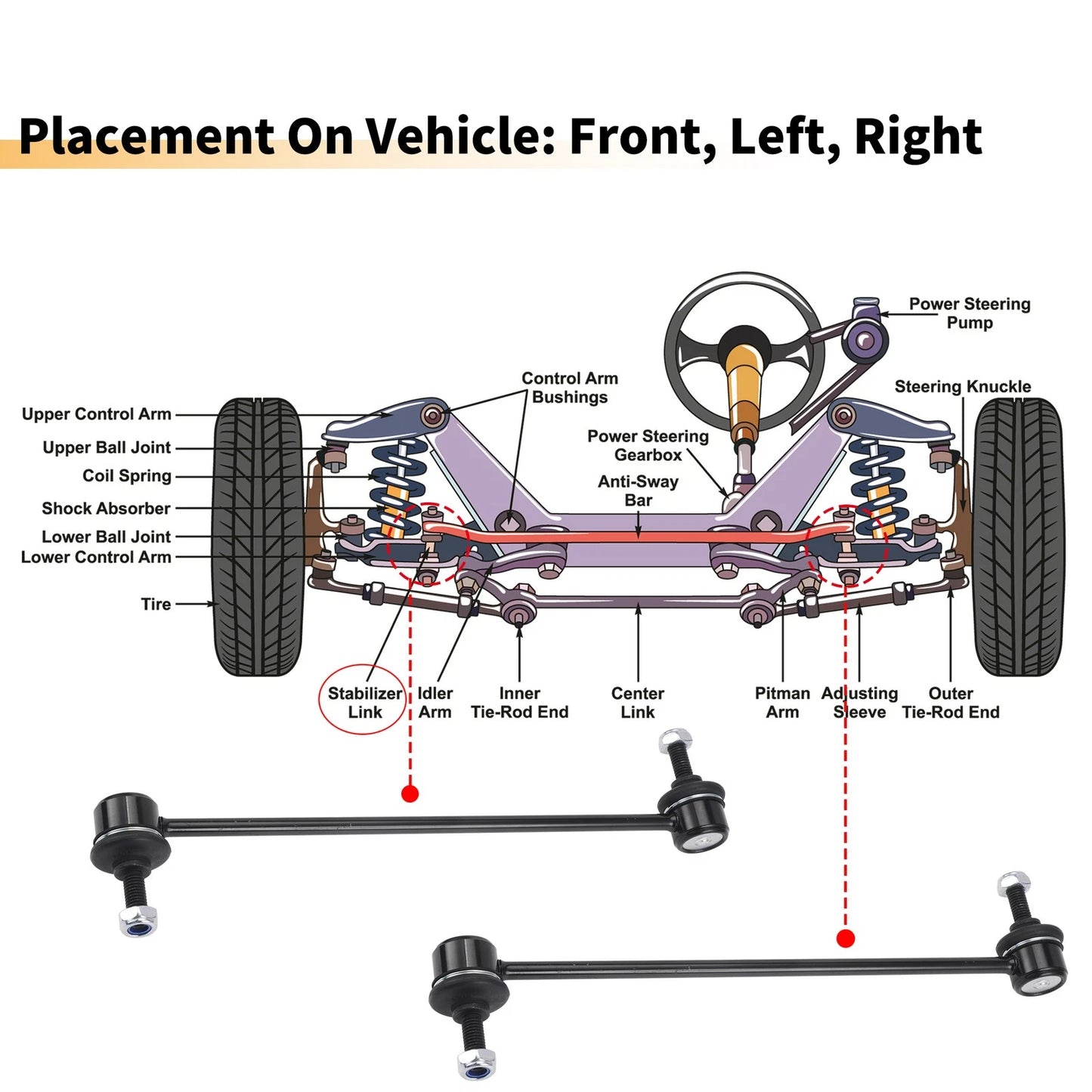 Front Sway Bar Links for Mini Mini (2004-2015)