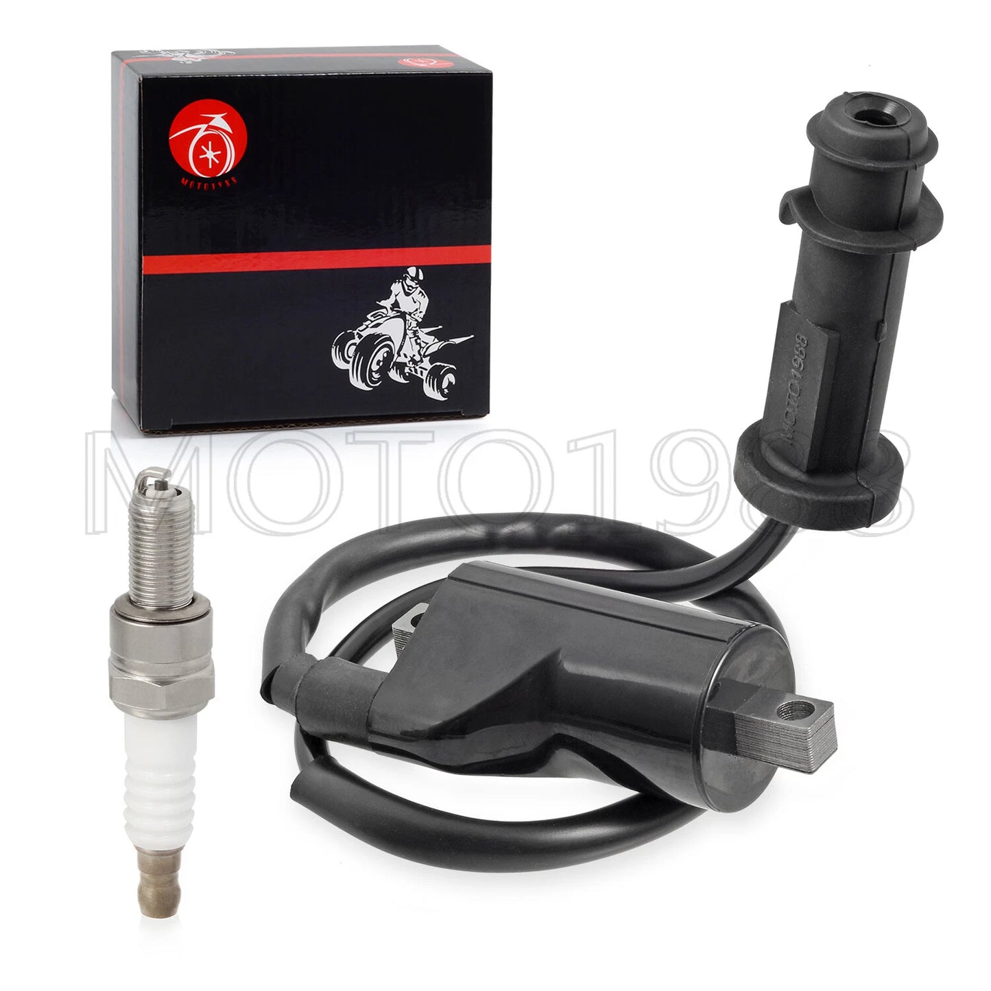 Coil Pack & Spark Plug + Cap for Arctic Cat Prowler XTZ 1000 (2009–2014)