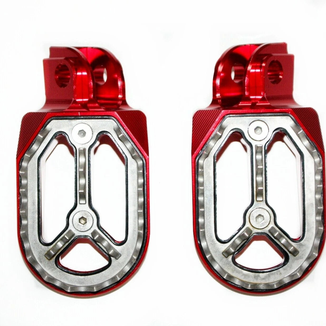 CNC Red Stainless Foot Pegs for KTM 65SX Motorcycle