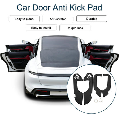 Black Anti Kick Pad Sticker Protector for Lexus ES ES350 ES300h (2019)