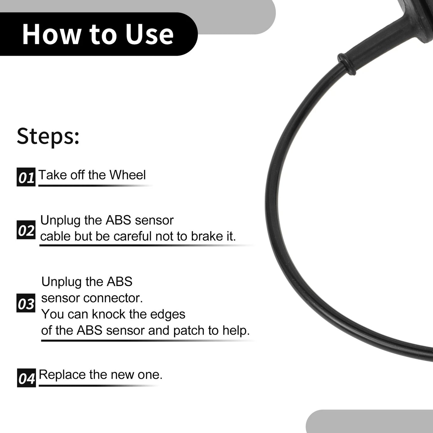 ABS Wheel Speed Sensor for Ford Fiesta (2011-2013)