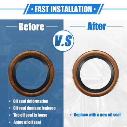 2 x Engine Rear Crankshaft Oil Seals for Toyota 4Runner (1984-2002)