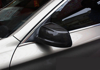 M Style Carbon Fiber Mirror Covers for BMW 5 Series F10 (2010-2013)