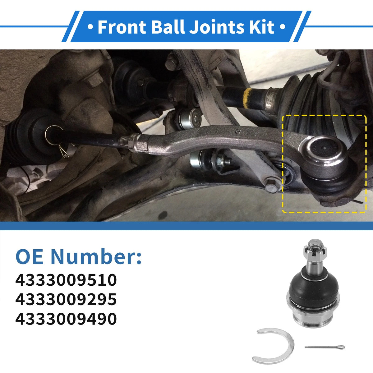 2 x Front Lower Ball Joints for Toyota Tacoma (2005-2022)