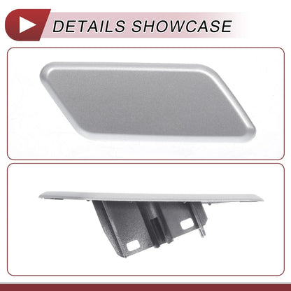 Front Right Washer Nozzle Cover for Subaru Outback (2010-2012) Silver Tone
