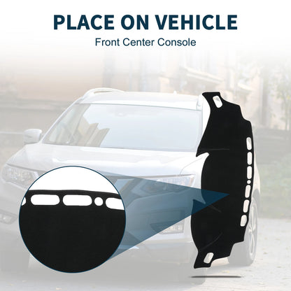 Dashboard Cover Mat for Nissan X-Trail T32 (2013-2024) - Black 1 Set