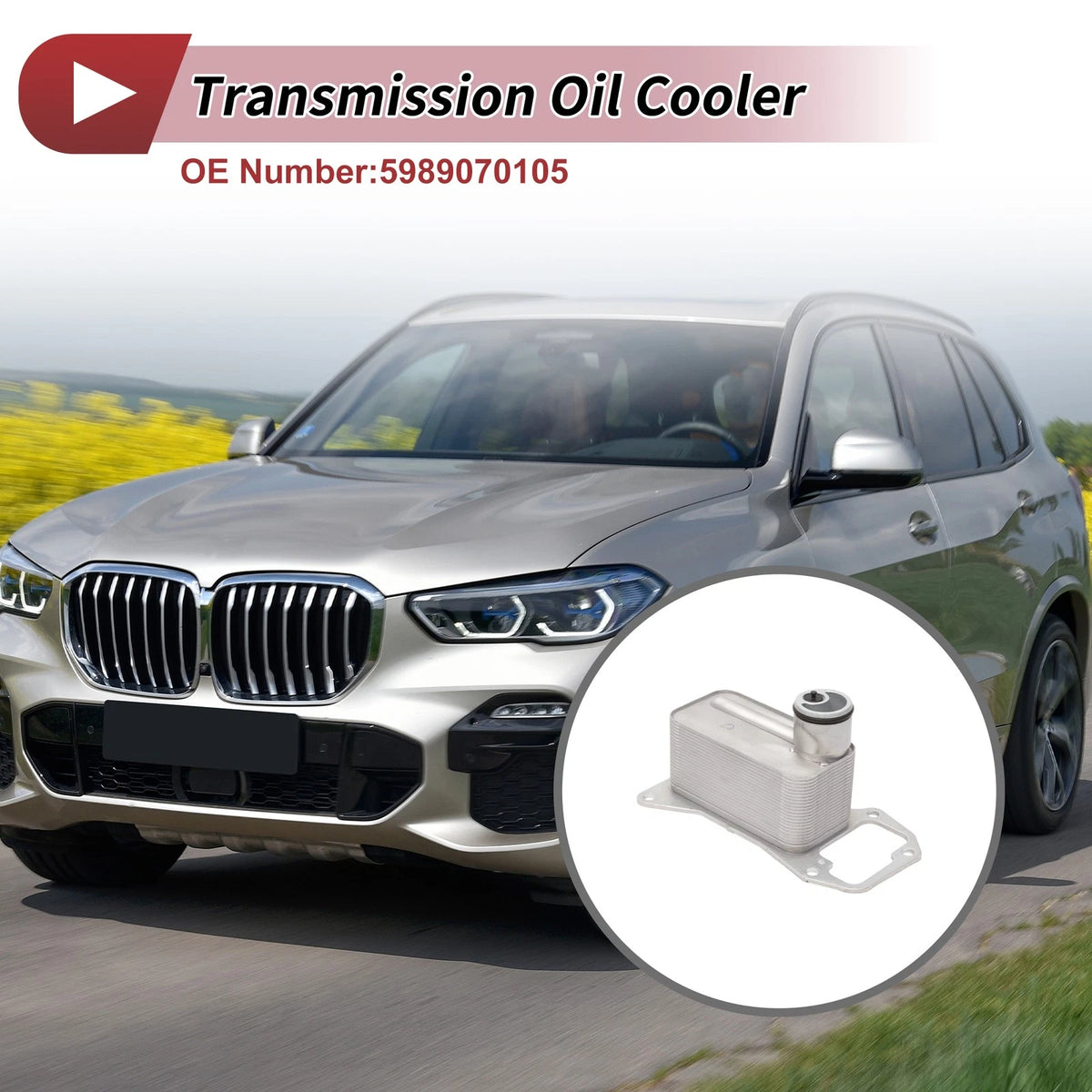 Engine Oil Cooler for BMW X5 3.0L I6 Trans Cooler (2009-2013)