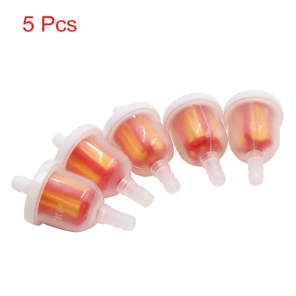 5pcs / 51x26mm / Gasoline Clear Inline Carb Fuel Filter for Motorcycle