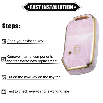 Kia Soul Key Fob Cover Protection 2020-2022 Durable TPU Pink