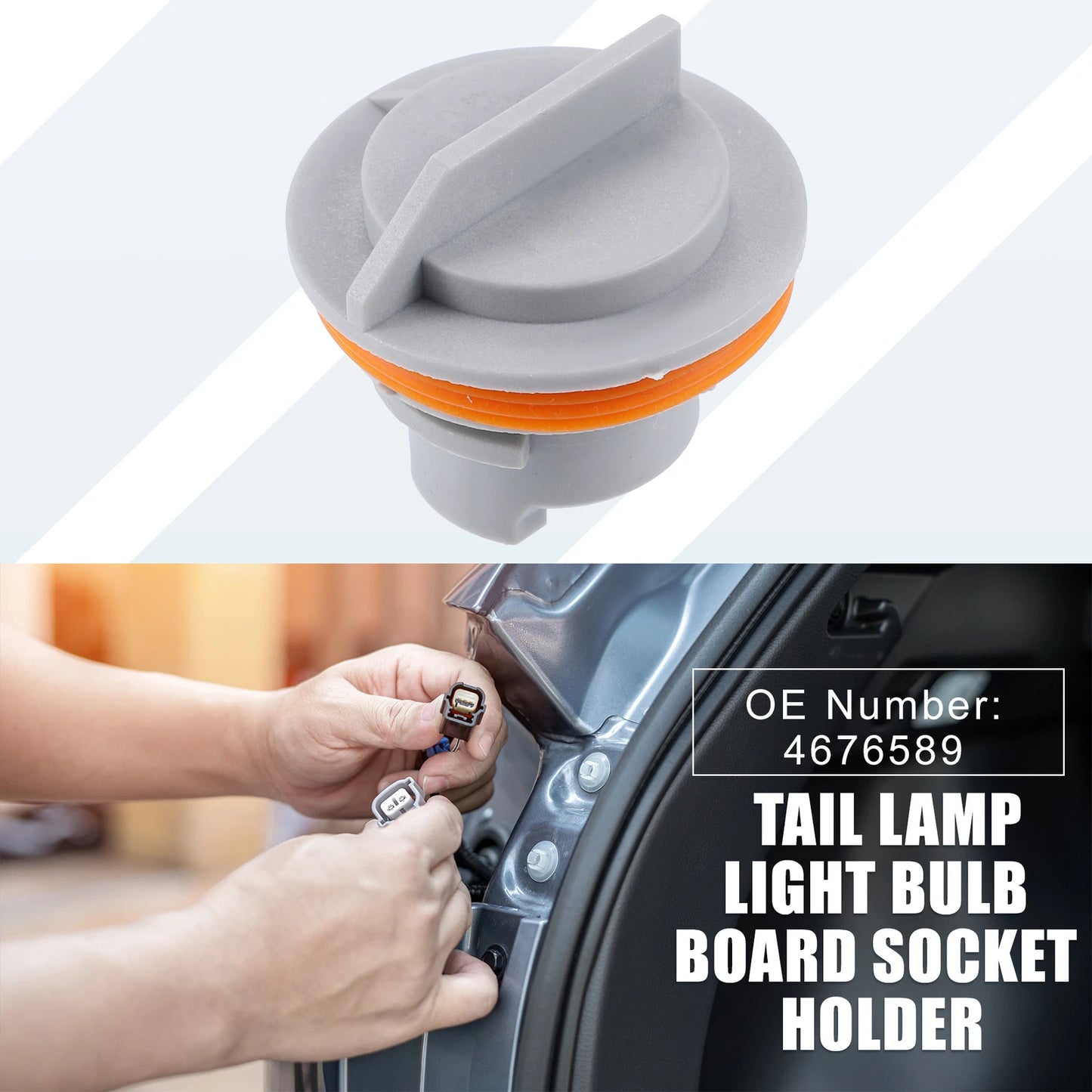 Car Tail Light Bulb Socket Holder for Jeep Grand Cherokee (2001-2004)