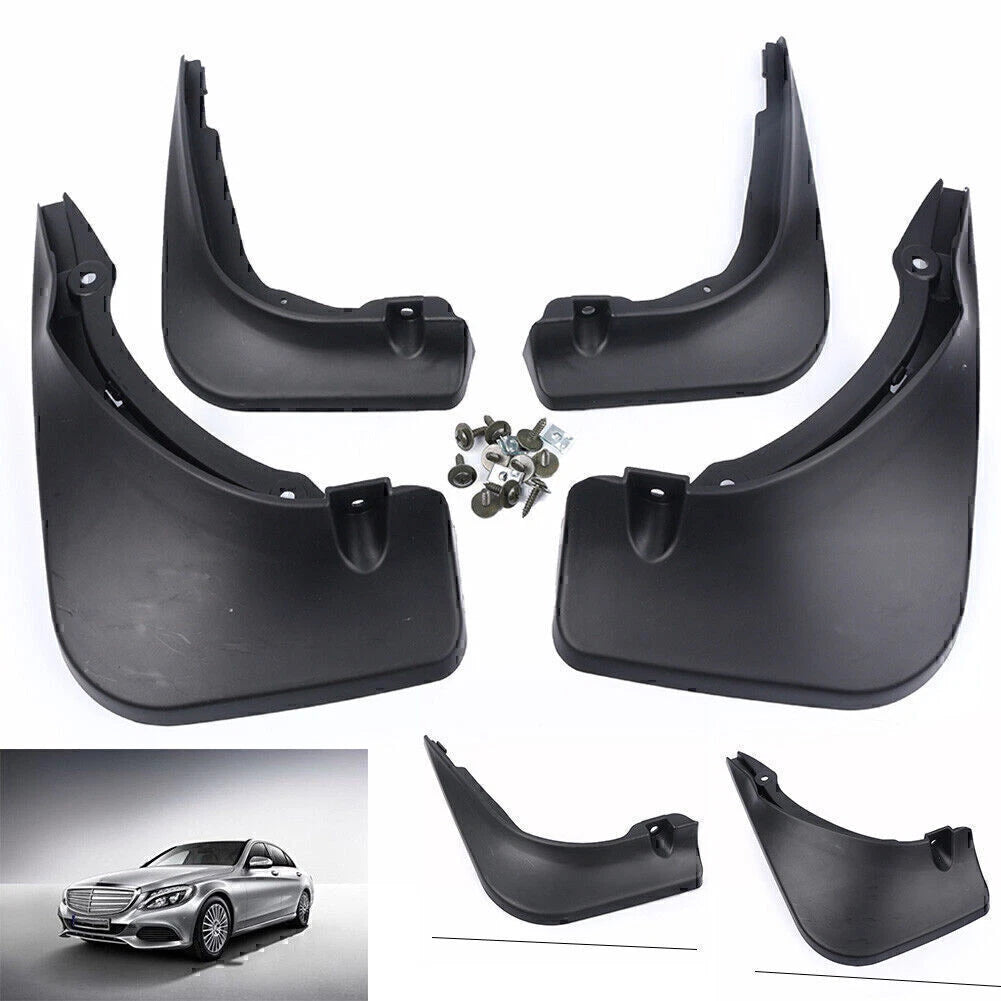 Splash Guards Mud Flaps for Mercedes Benz C Class Sedan (2014-2018)