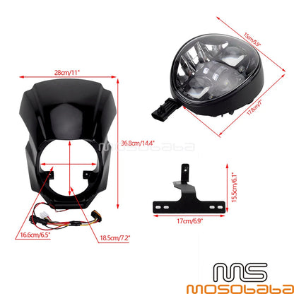 LED Headlight w/DRL for Harley Softail 114 FXBRS Breakout (2018-2022)