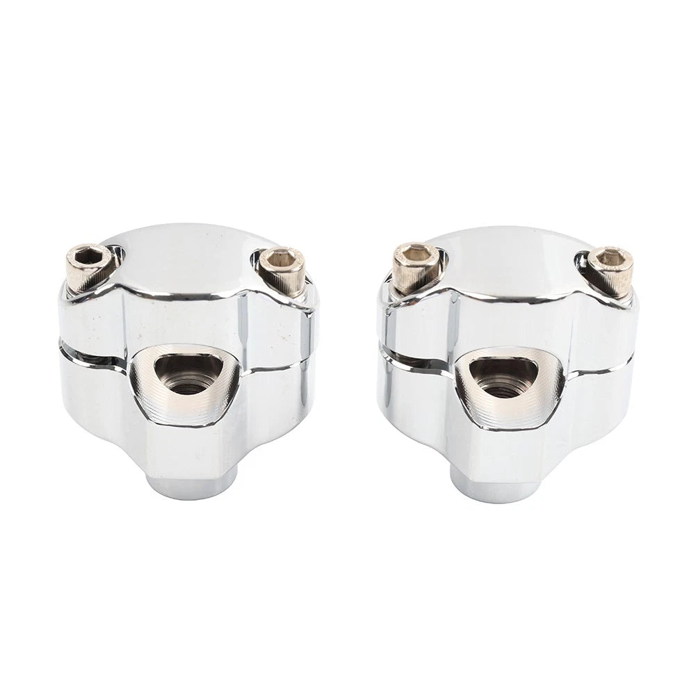 1.65" Tall Handlebar Riser Mount Clamp for Harley Dyna Softail Sportster