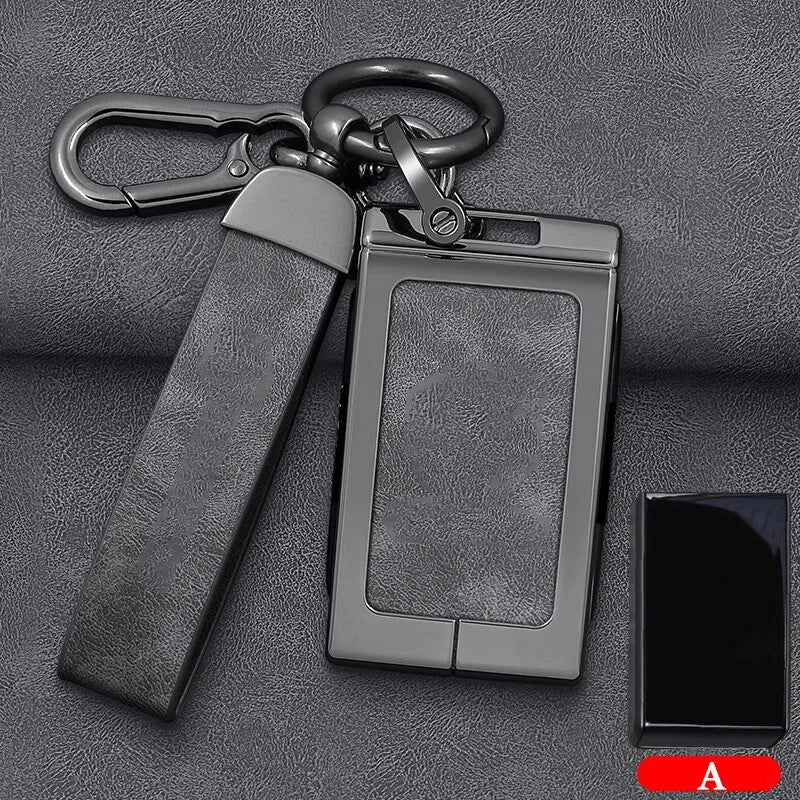 Leather Key Remote Case Fob Shell Cover for Volvo EX30