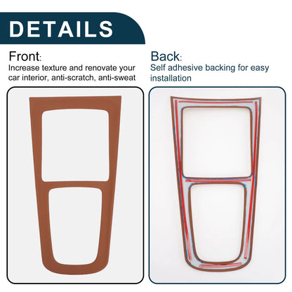 Center Console Panel Sticker for Mercedes-Benz GLA GLB EQA EQB 2020-2024 Brown