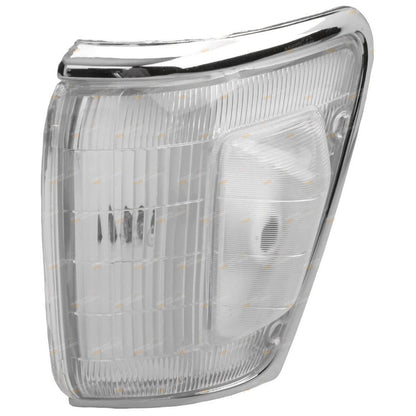 2 x LH+RH Chrome Corner Indicator Lights for Toyota Hilux (1994–1997)