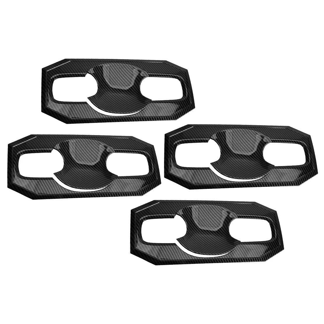 Black 1 Set Door Handle Bowl Cover Trim for Toyota Tundra (2022-2023)