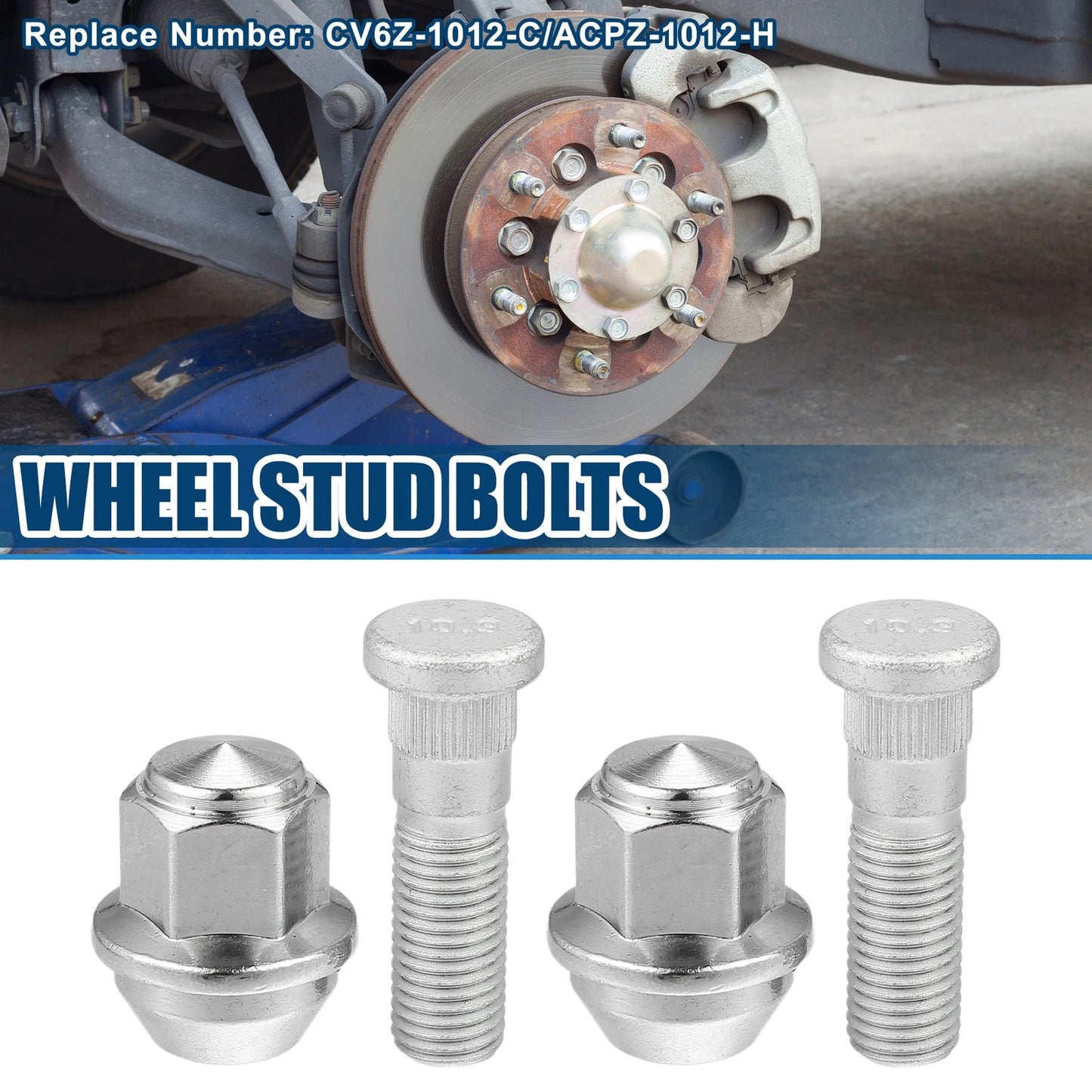 M12-1.5 Wheel Lug Stud Bolts  for Ford Fiesta Focus Fusion (2011-2023)