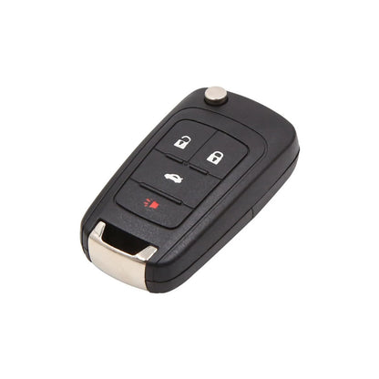 Remote Key Shell Case 4-Button for Chevrolet Cruze Black