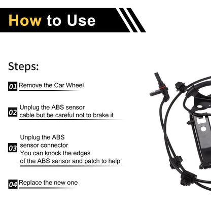 ABS Wheel Speed Sensor for Toyota Hilux 2015-2024 1 x Left Front Sensor