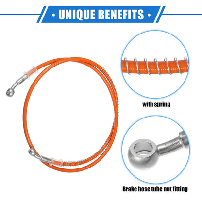 Hydraulic Brake Hose Line 10mm Orange for Motorcycle