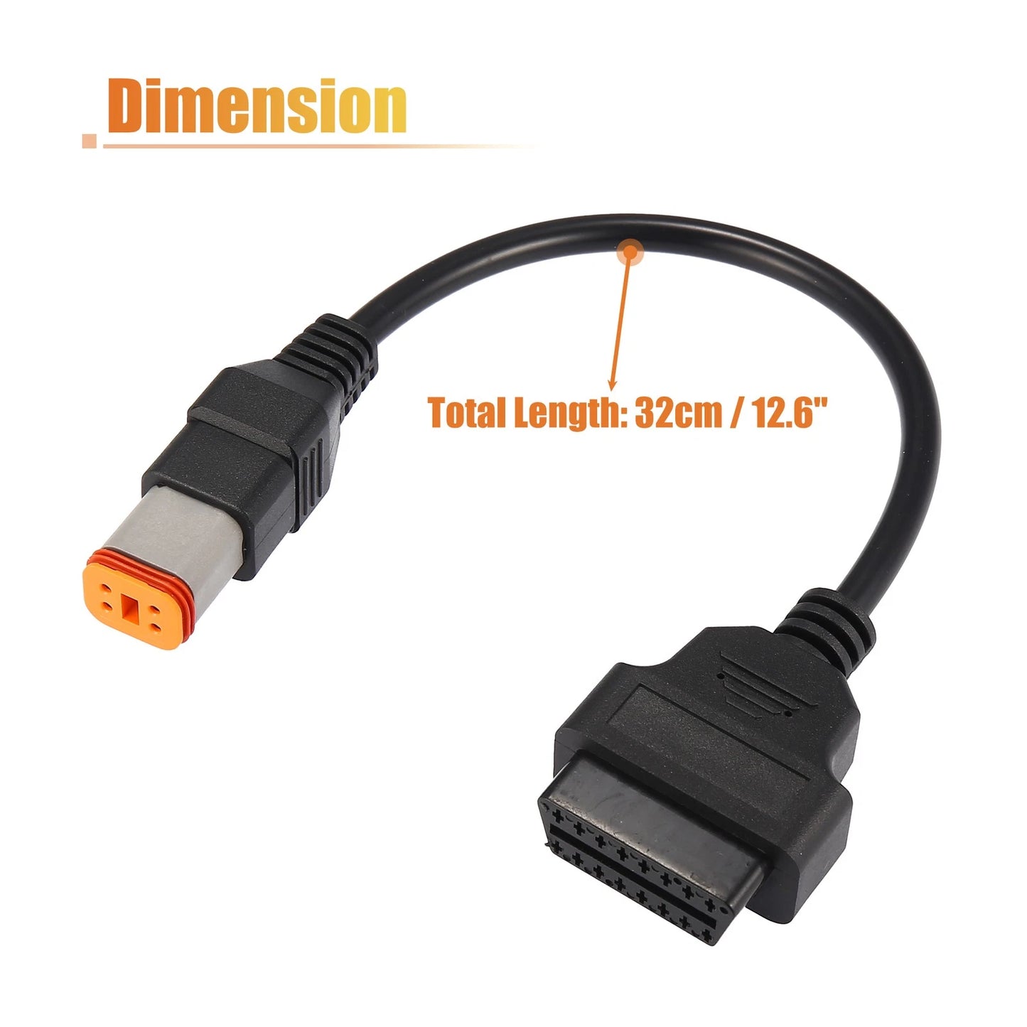 4Pin to OBD2 Diagnostic Scanner Adapter Cable for Harley Davidson