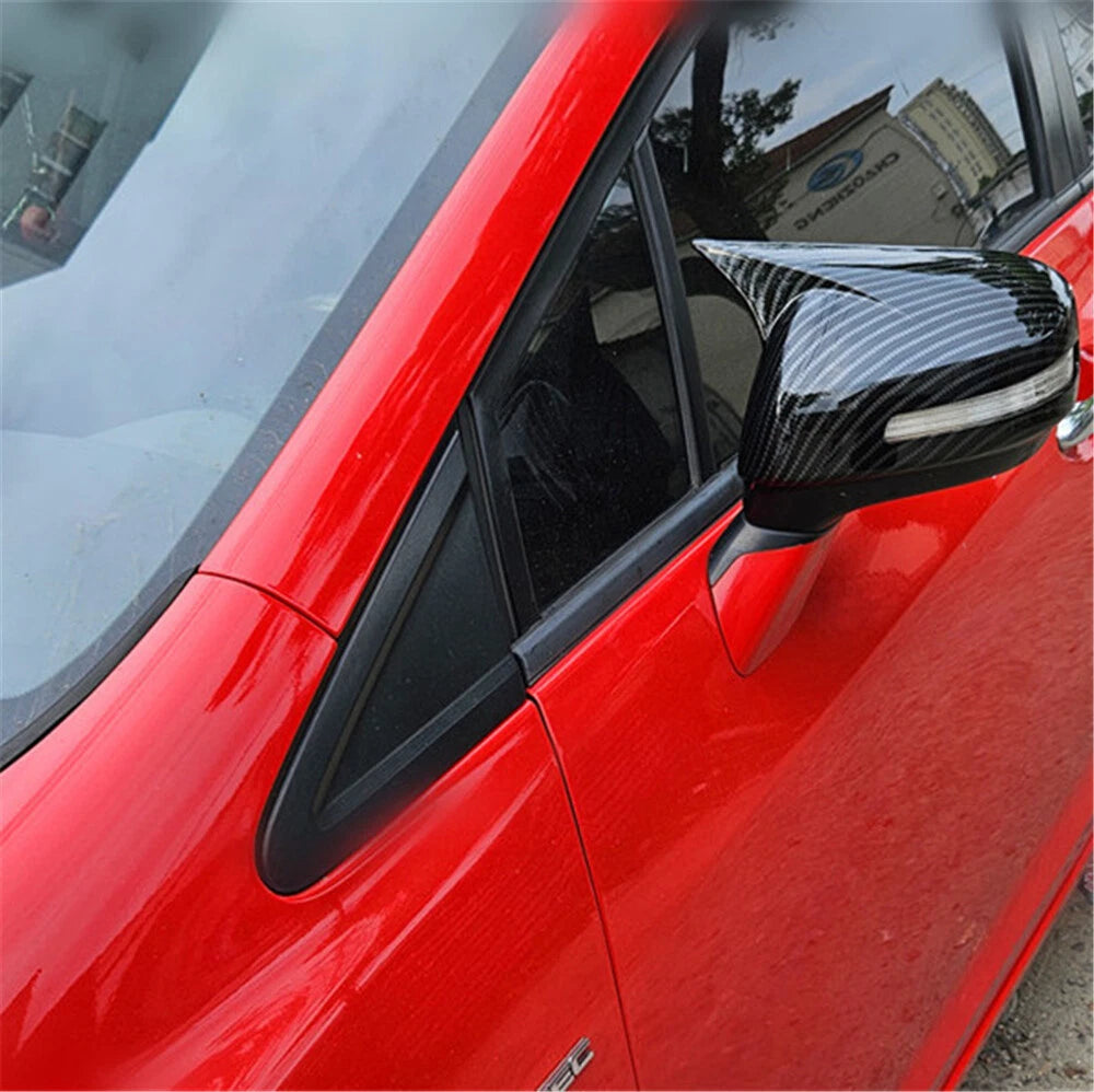 Carbon Fiber Ox Horn Rear View Mirror Cover for Honda Civic (2012-2015)