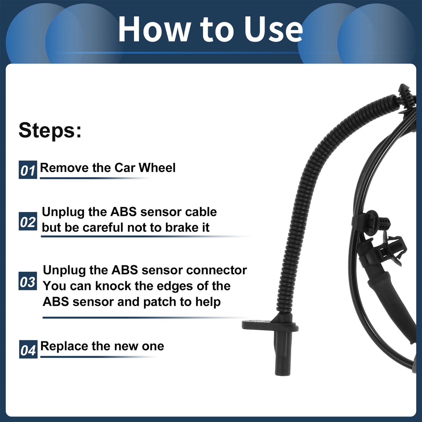 ABS Wheel Speed Sensor for Ford Edge (2007-2012) Front Right