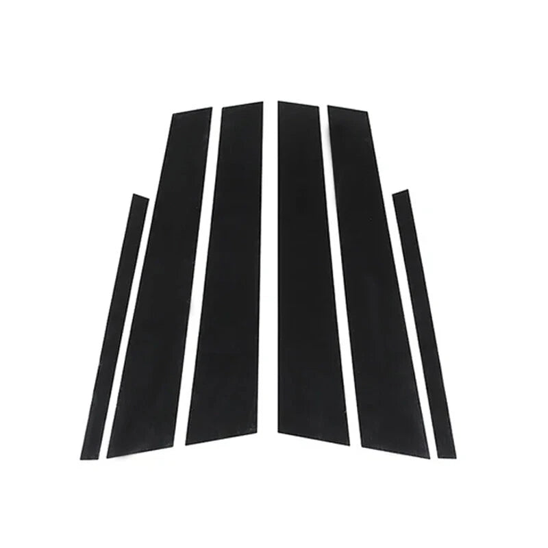Glossy Black Window Door Trim Covers for BMW 3-Series E90 (2005-2012)