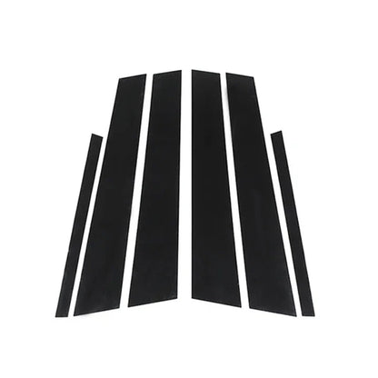 Glossy Black Window Door Trim Covers for BMW 3-Series E90 (2005-2012)