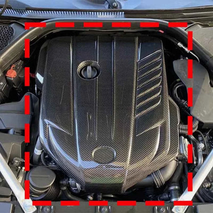 100% Carbon Fiber Inner Engine Cover Replace for Toyota Supra A90 2020-2022
