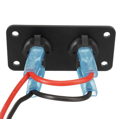 Rocker Switch Panel with Blue LED Light for Car Boat Marine RV Truck