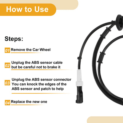 ABS Wheel Speed Sensor for Ford Crown Victoria (1992-2011)