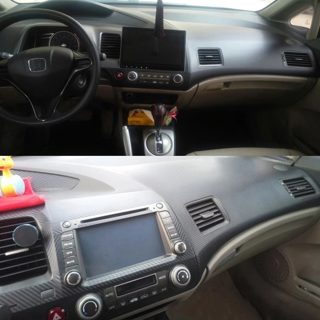 Carbon Fiber Style Sticker for Honda Civic (2006-2011)