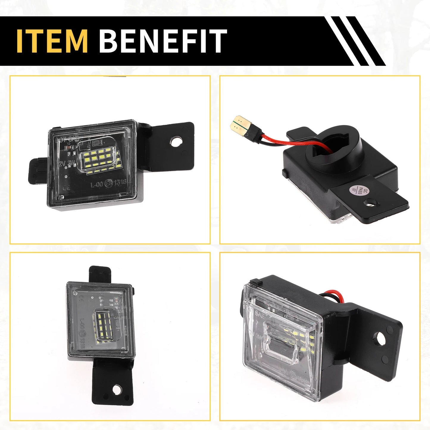 License Plate Light for Chevrolet Silverado Clear Lens