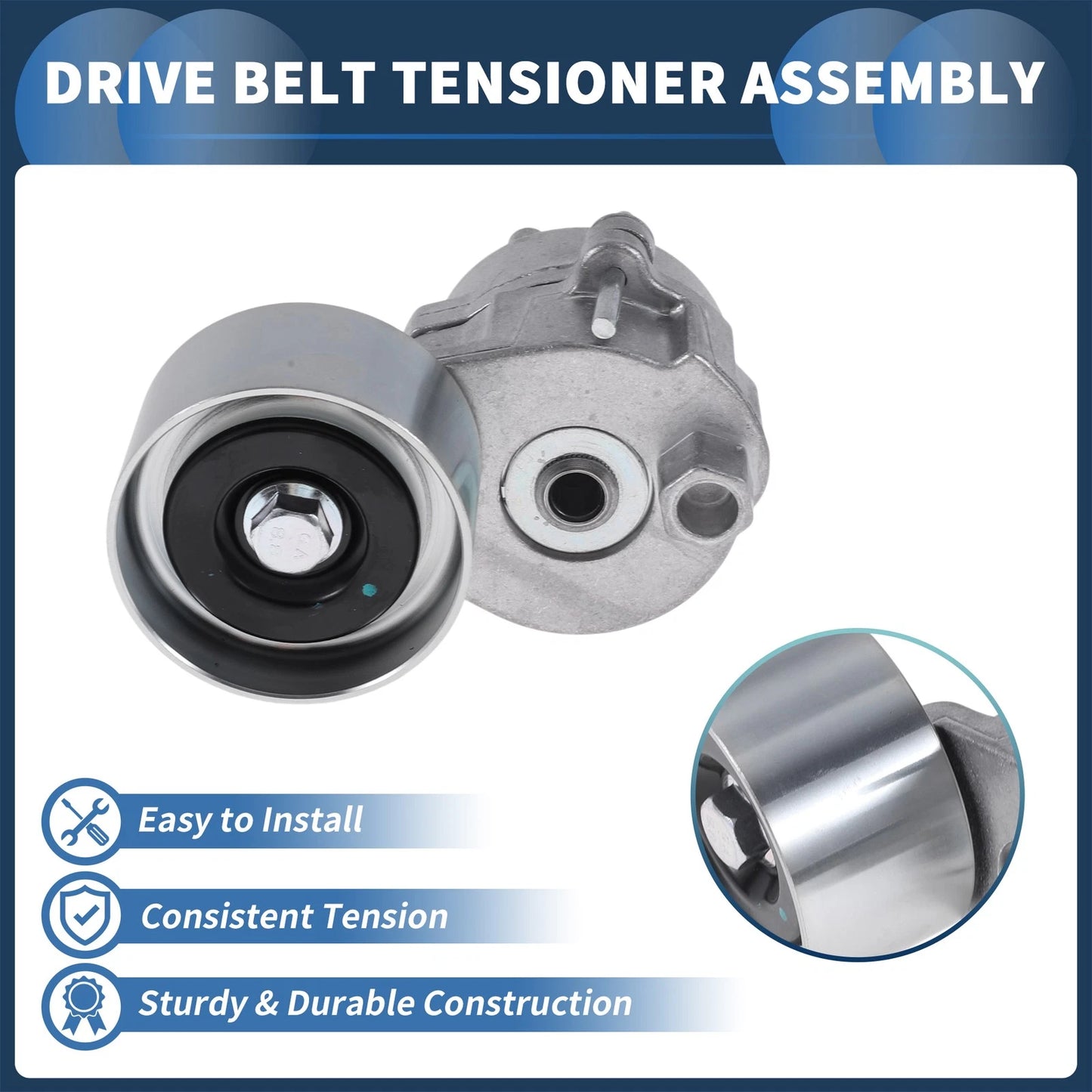 Belt Tensioner for Volvo B6 B7 FE G2 FL (2000-2007) - Metal 1 Pc