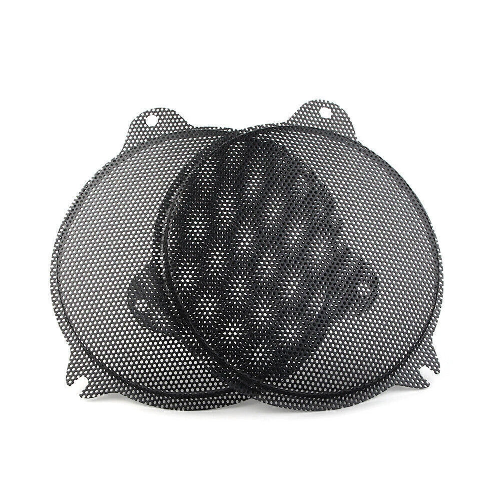 Black Front Mesh Speaker Grills for Harley Davidson Electra Glide (2014-2018)
