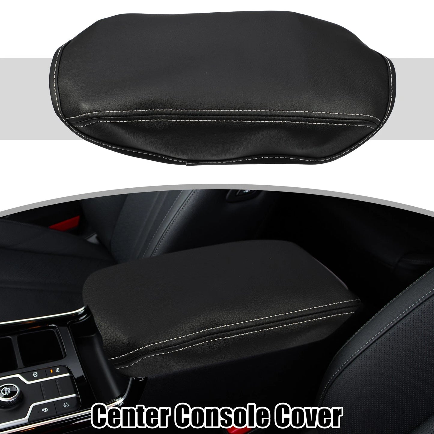 Center Console Cover Pad for Subaru Forester (2019-2023) Black Gray