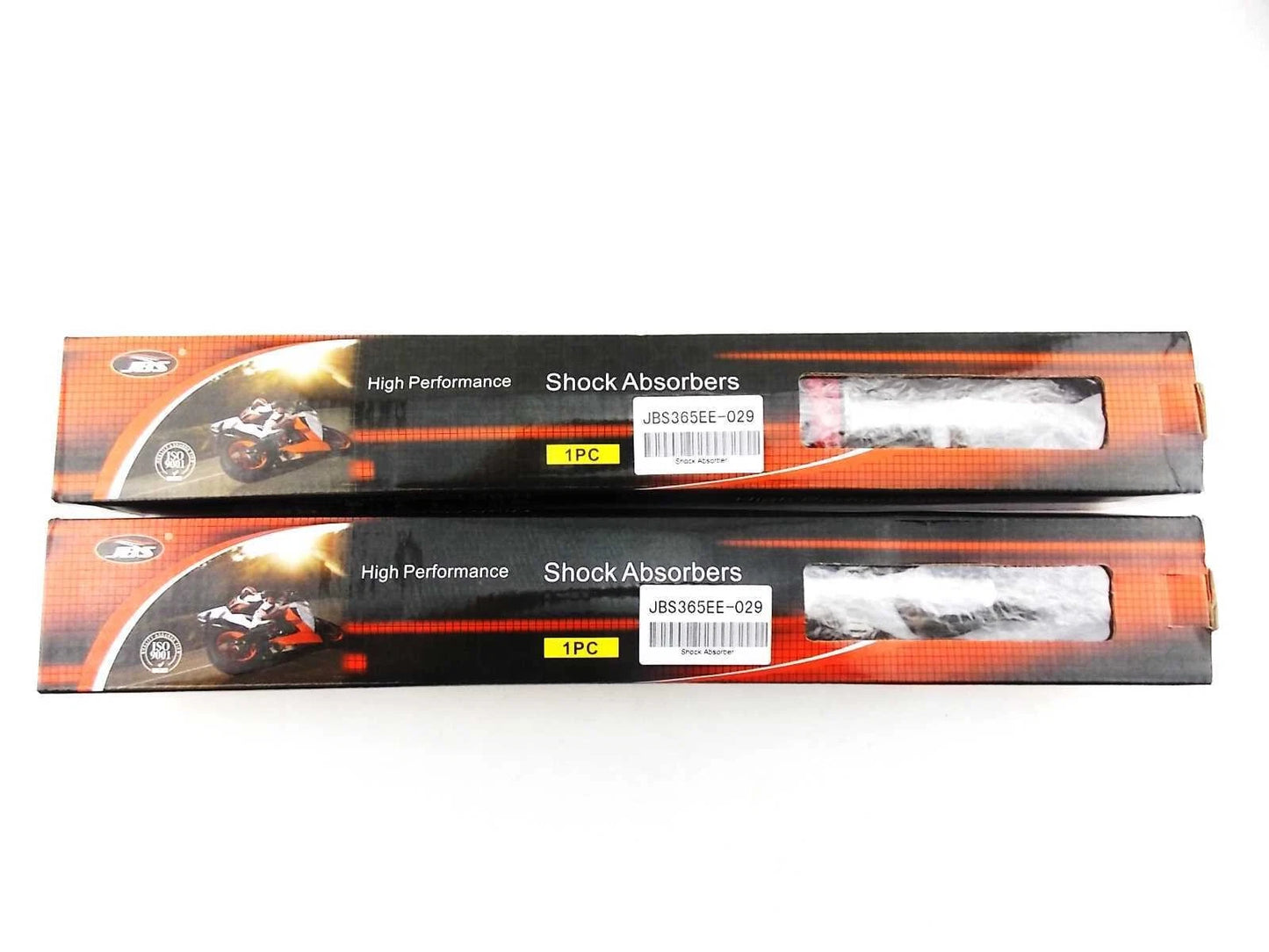 365mm JBS Red/Chrome Shock Absorbers for Yamaha TT500 (1977-1981)