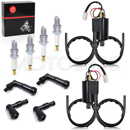 Ignition Coil Spark Plug & Caps for Yamaha XJ650/XJ650L/XJ650R (1980–1983)