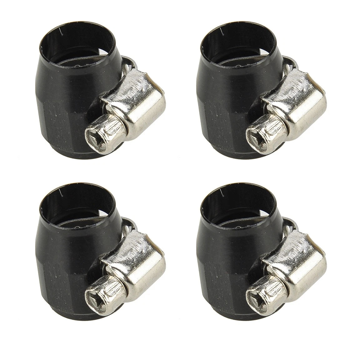 4pcs Aluminum Alloy 4AN Hex Hose Fittings for Universal