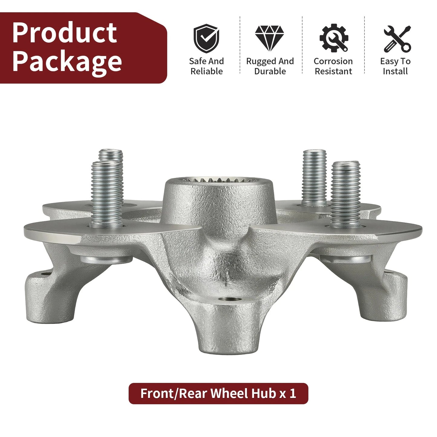 Front/Rear Wheel Hub for Yamaha Grizzly 700 YFM700 4x4 (2007-2024)