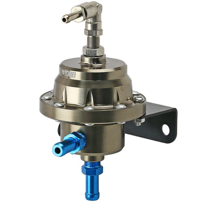 Adjustable Fuel Pressure Regulator w/ Gauge for JDM Turbo EFI Engine
