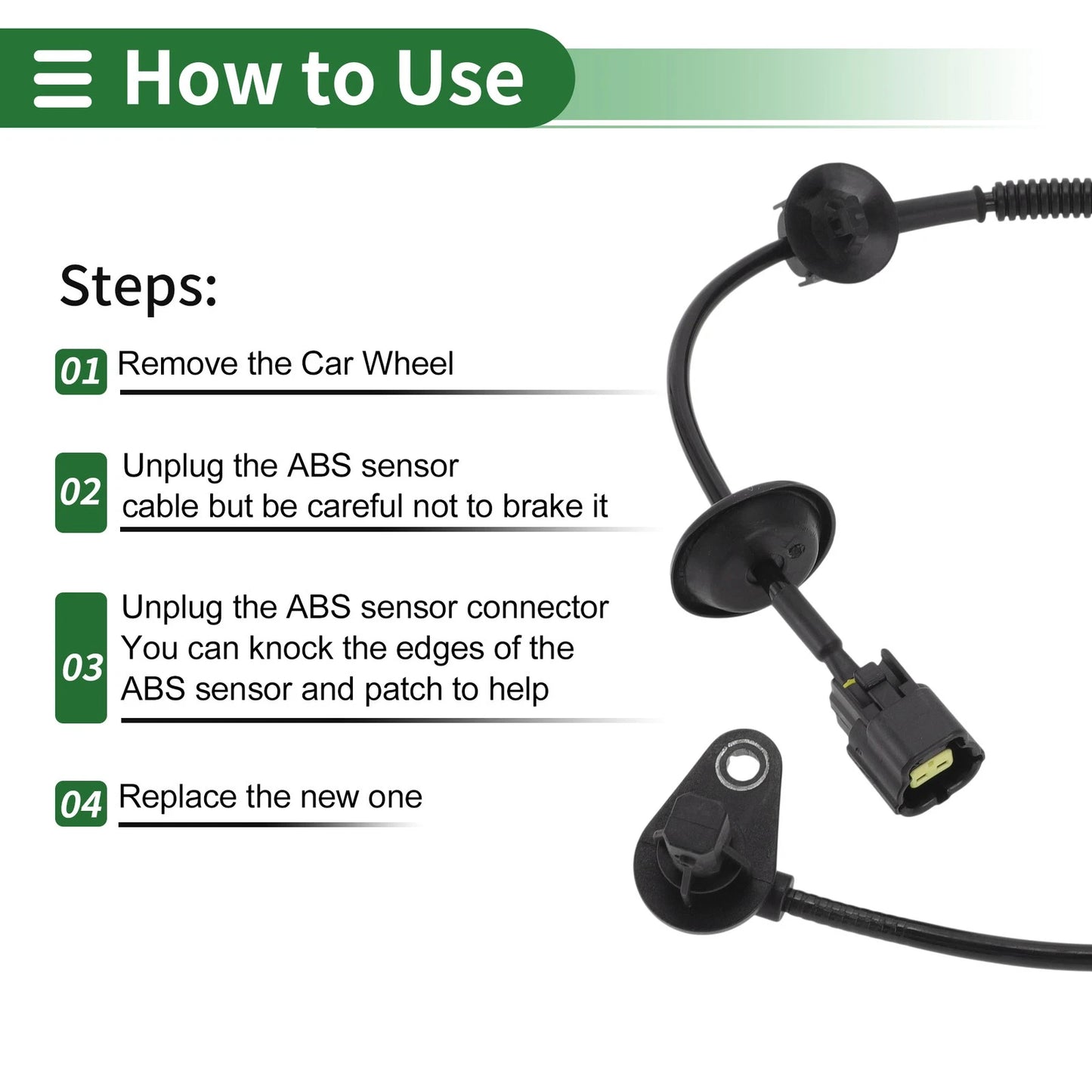 ABS Wheel Speed Sensor for Chevrolet Sail Front Right