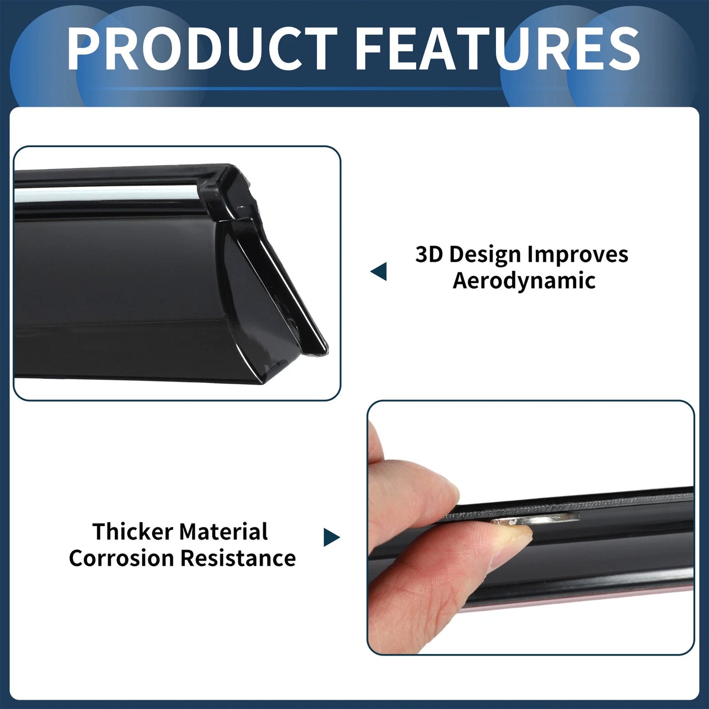 Window Deflectors 1 Set for Toyota Camry (2012)