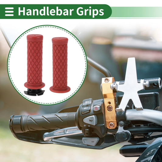 Hand Grips / 7/8" 22mm / TPU Dark Red Grips Cover Kit for Motorcycle