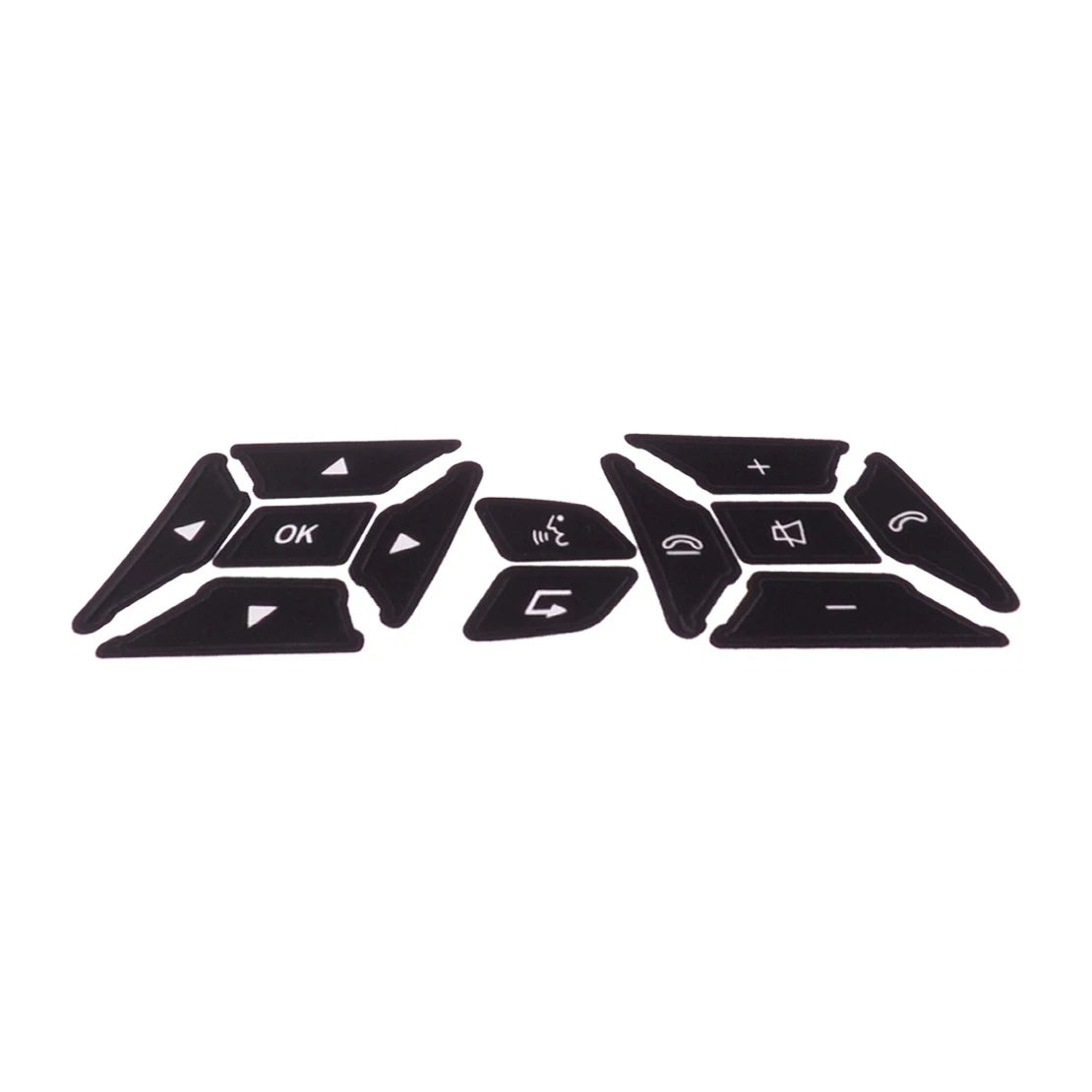 Black Steering Wheel Knob Repair Sticker for Mercedes Benz (2007-2014)