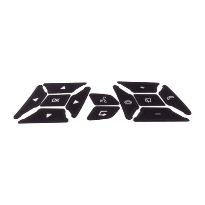 Black Steering Wheel Knob Repair Sticker for Mercedes Benz (2007-2014)